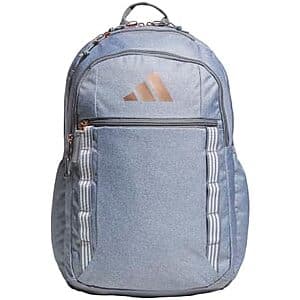 adidas Excel Athletic Laptop Bag Backpack for 15" Laptops (Twill Grey) $21.10