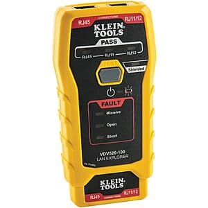 Klein Tools VDV526-100 Network LAN Cable Tester $21