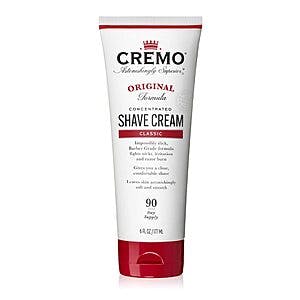 6oz. Cremo Barber Grade Classic Concentrated Shave Cream (Original Formula) $2.80 w/ Subscribe & Save