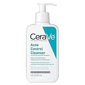8-Oz CeraVe Acne Control Cleanser w/ 2% Salicylic Acid $8.30 w/ Subscribe & Save