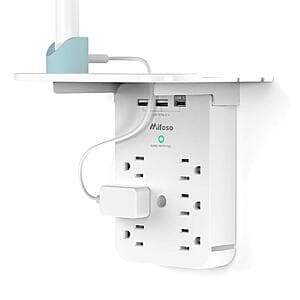 Prime Members: Mifaso 6-Outlet Wall Extender w/ 3 USB Ports (1x USB-C) $10 + Free Shipping