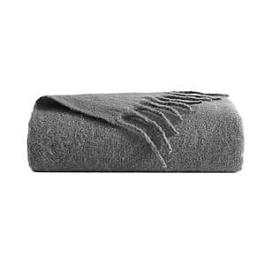 50" x 70" Kenneth Cole Faux Mohair Throw Blanket (Grey) $9.90