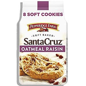 8.6-Oz Pepperidge Farm Santa Cruz Soft Baked Cookies (Oatmeal Raisin) $2.40 w/ Subscribe & Save & More