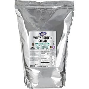 10-lb NOW Sports Whey Isolate Protein Powder (Creamy Chocolate) $85 + Free Shipping
