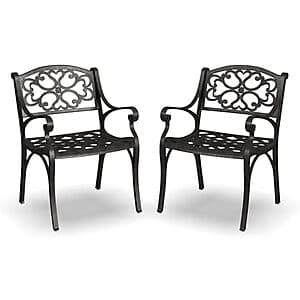 2-Pack Homestyles Outdoor Cast Aluminum Chairs (Bronze) $68.70 + Free Shipping