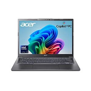 Acer Aspire 14 AI: 14" FHD+ IPS Touch, Intel Ultra 5 226V, 16GB LPDDR5, 1TB SSD $460 + Free Shipping