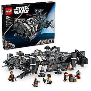 1325-Piece LEGO Star Wars Skeleton Crew The Onyx Cinder Spaceship Building Toy $98 + Free Shipping