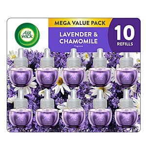 10-pk Air Wick Scented Oils Refills (Lavender & Chamomile) $14.85 w/ Subscribe & Save