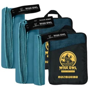 2-Pack Wise Owl Outfitters Ultra Soft Camping Towels w/ Washcloths (Marine Blue) $9 + Free Shipping