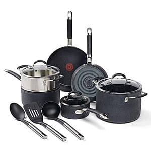 12-Piece T-Fal Stone Force Platinum Non-Stick Cookware Set $40 + Free Shipping