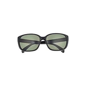 Black Ray-Ban 58mm polarized gradient square sunglasses with dark lenses.