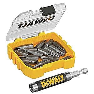 18-Piece DeWALT Compact Magnetic Drive Guide Set $8 