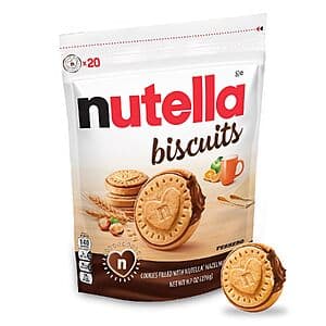 Select Accounts: 9.7-Oz Nutella Biscuits Cookies $3.35 & More w/ S&S
