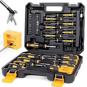 43pc Amartisan Magnetic Screwdrivers Set w/ Case $16.50