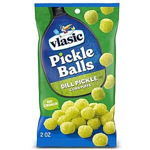 Select Accounts: 2-Oz Vlasic Pickle Balls Corn Puffs (Dill Pickle) $1.60 w/ S&S
