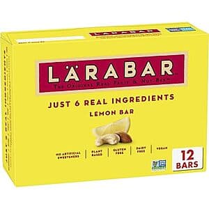 12-Pack 1.6-Oz LÄRABAR Fruit & Nut Bars (Lemon) $6.70 w/ S&S