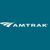Amtrak train traveling along the Northeast Corridor between Boston and Washington, DC.