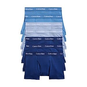 Prime Members: 7-Pack Calvin Klein Men's Cotton Classics Trunks (XL Only, Blue) $26.25 + Free Shipping