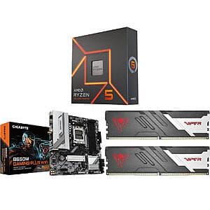 AMD Ryzen 5 7600X + GIGABYTE B650M + 32GB Patriot DDR5 + 1TB TEAMGROUP PCIe SSD $350 + Free Shipping