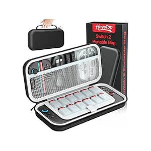 Heystop Carrying Case for Nintendo Switch 2 and Accessories (Black) $10 + Free Shipping w/ Prime