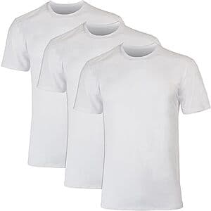 Prime Members: 3-Ct Men's Hanes Moves Mesh Performance Athletic Tee (White) from $6.80 + Free Shipping