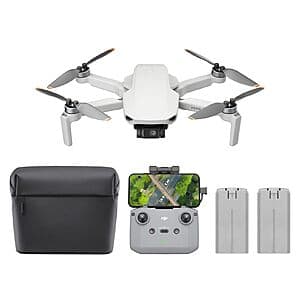 DJI Mini 4K Camera Drone Combo w/ 2 Batteries $309 + Free Shipping