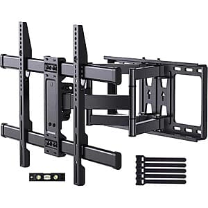 MountFTV Full Motion TV Wall Mount Bracket (Fits 37-90" TVs, up to 132-lbs) $21.60 + Free Shipping