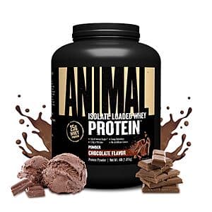4-Lb Animal Whey Isolate 25G Protein Powder (Chocolate) $54.70 w/ S&S + Free S&H