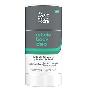 Dove Men+Care Whole Body Deo Aluminum-Free Deodorant Stick w/ Aloe + Bamboo $4.70 w/ Subscribe & Save
