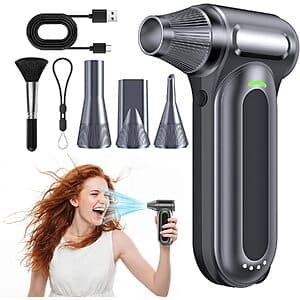 FAOGO 170000 RPM Cordless Electric Air Duster w/ Brushless Motor $19.80
