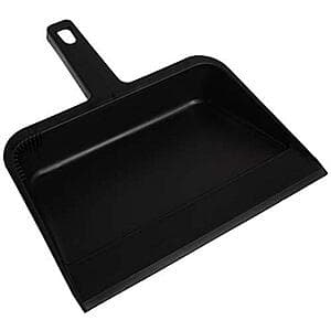 12" Genuine Joe Heavy-Duty Plastic Dustpan (Black) $3.80