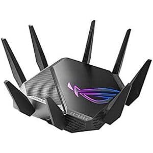 ASUS ROG Rapture Tri-band WiFi 6E Extendable Gaming Router $200 + Free Shipping