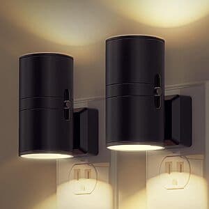 2-Pk L LOHAS Dimmable LED Plug-In Dusk-to-Dawn Night Light (Soft White) $6
