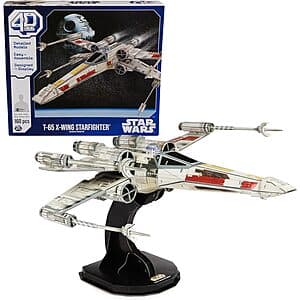 4D Build Star Wars T-65 X-Wing Starfighter 3D Cardstock Model Kit $6 + Free S&H w/ Amazon Prime