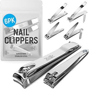 6-Pack Zalik Toenail & Fingernail Clipper Assortment Set $4