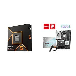 Ryzen 5 9600X + MSI B850 Gaming Plus Wi-Fi MOBO + Cooler Master 240mm Liquid Cooler $320 & More + Free Shipping