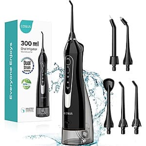 Prime Members: COSLUS 300ml Cordless Portable Rechargeable Water Flosser $10 + Free Shipping