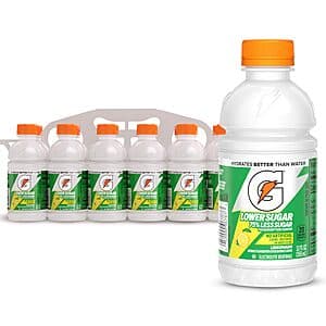 12-Pack 12-Oz Gatorade Lower Sugar Sports Drink (Lemonade) $4.50 w/ S&S