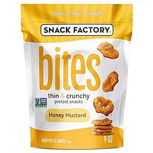 9oz Snack Factory Honey Mustard Pretzel Bites $2.35 w/ Subscribe & Save