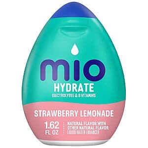 1.62-Oz MiO Hydrate Liquid Water Enhancer (Strawberry Lemonade) $2.15 w/ S&S