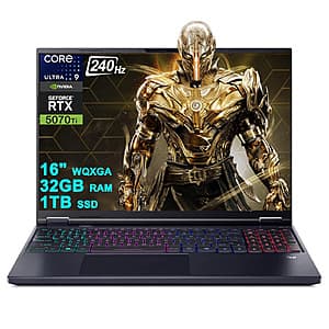 Refurb: Acer Predator Helios Laptop: Ultra 9 275HX, 16" OLED 1600p 240Hz, RTX 5070 $1234.80 + Free Shipping