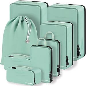8-Pk Lumesner Travel Compression Packing Cubes (Various Colors) $13.60