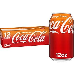 12-Pack 12-Oz Coca-Cola Soda (Orange Cream) $4.60 w/ Subscribe & Save & More