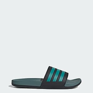 adidas Men's Adilette Comfort Slides (Core Black / Pure Teal / Preloved Teal) $12 + Free S&H
