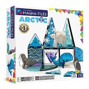 25-Piece Magna-Tiles Arctic Animals Magnetic Construction Set $22