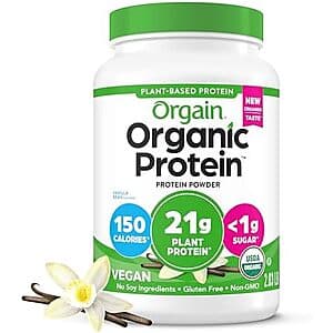 2.03-Pound Orgain Organic Vegan Protein Powder (Vanilla Bean) $15.30 w/ Subscribe & Save & More