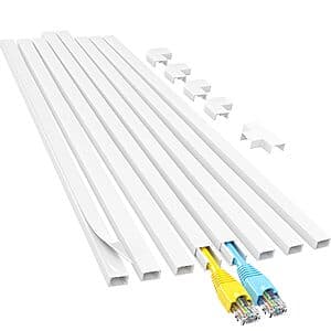 Prime Members: 113" Yecaye Cord Cable Hider Kit (White) $8 + Free Shipping