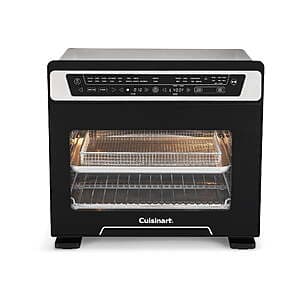 Cuisinart 15-in-1 Extra-Large Digital Air Fryer Oven with stainless steel interior and digital display panel.