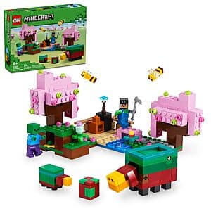 304-Piece LEGO Minecraft The Cherry Blossom Garden Building Set (21260) $15