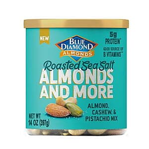 14-Oz Blue Diamond Almonds, Cashews & More Mix (2 Flavors) + $5 Walmart Cash $9.95